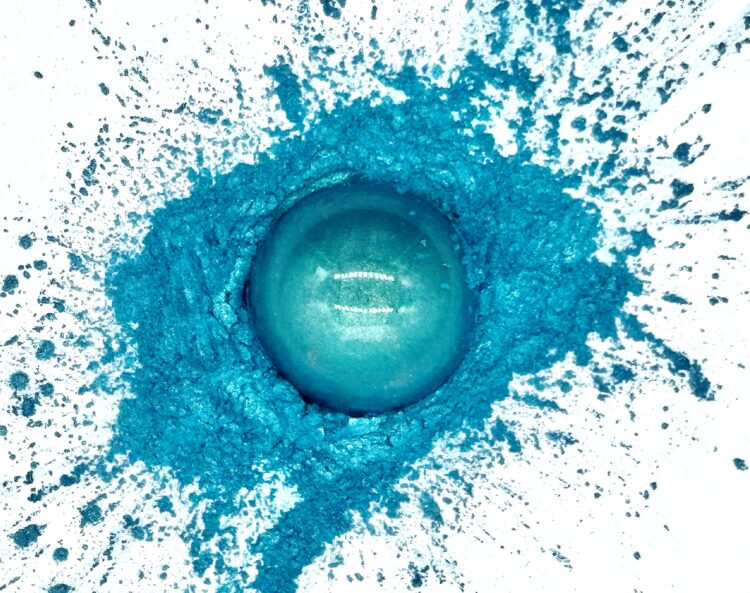 Teal Peacock Powder