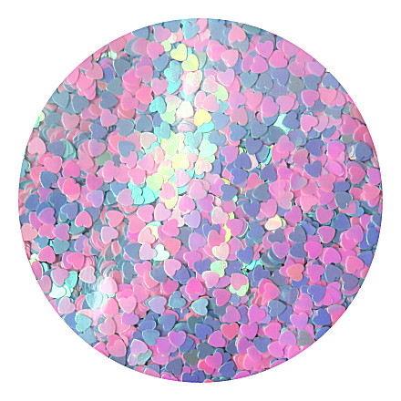 Blue-pink heart glitter RMK23 by Resin and More