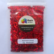 Red heart glitter RM0300 by Resin and More