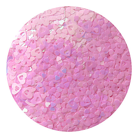 Rose pink heart glitter RMC018R by Resin and More