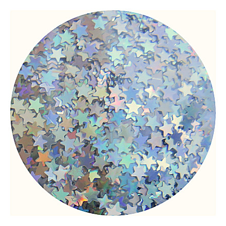 Silver stars glitter RMLB0100S by Resin and More