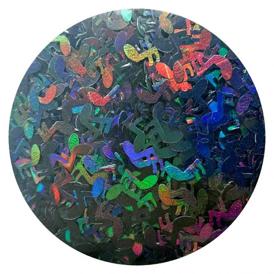 music notes holographic glitter RMLB1000N