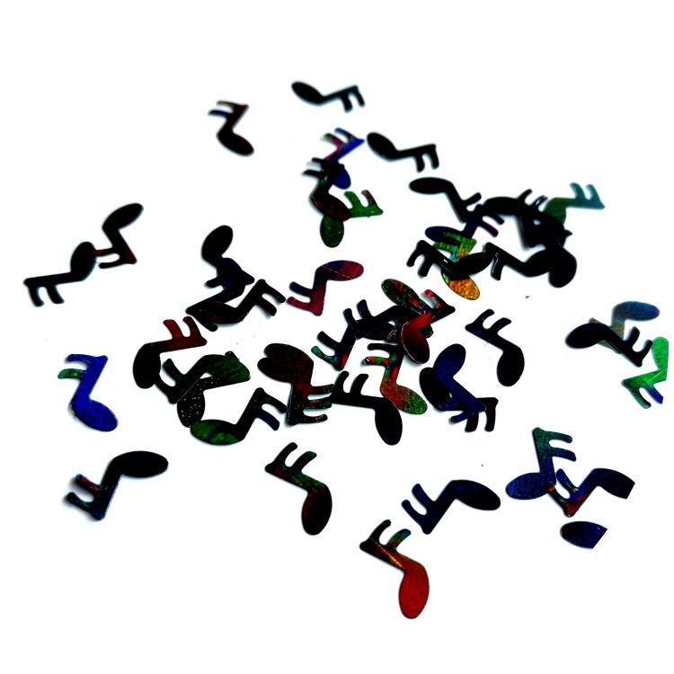 music notes holographic glitter RMLB1000N