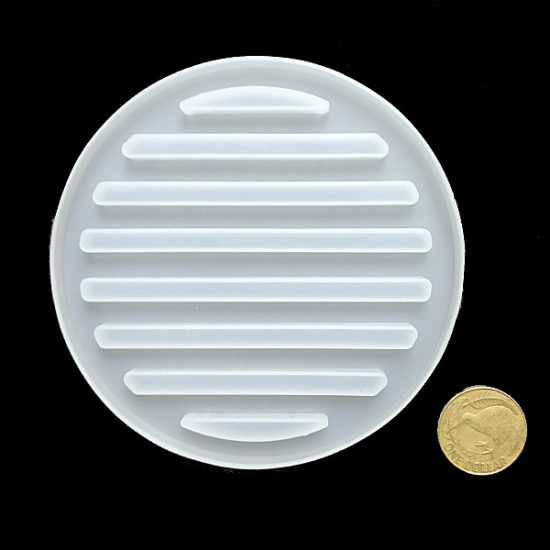 Silicone round mould grid pattern