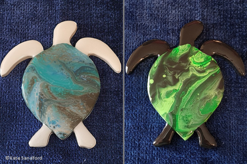 Kate Sandford resin turtles