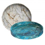 Round Epoxy Resin Trays