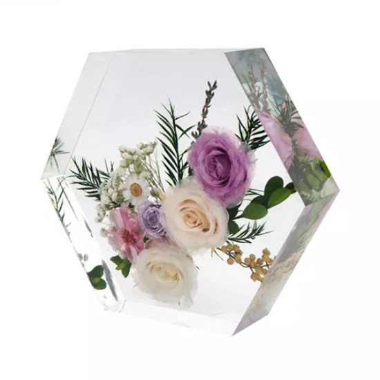Large Hexagon shaped resin cast idea