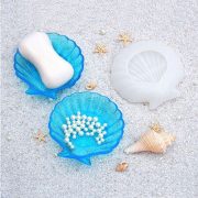 Sea shells created with resin