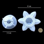 Lotus flower candle holder mould - Resin and More