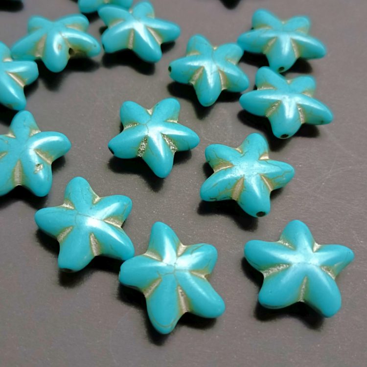 Plump Blue Starfish decorations