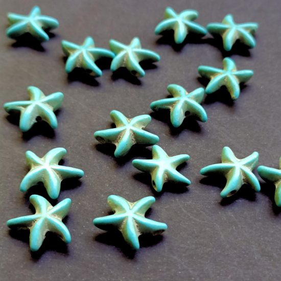 Blue starfish decor for epoxy resin