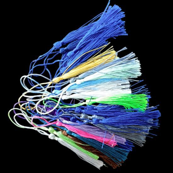 25 Bookmark tassels examples - random colours | Resin and More