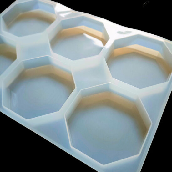 Octogon Coaster Moulds set of 6