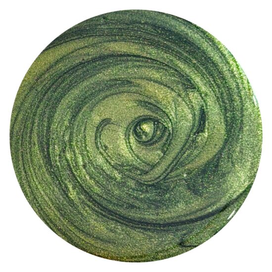 Olive Green Antique Gold Shift | Chameleon Paste - Colour Passion